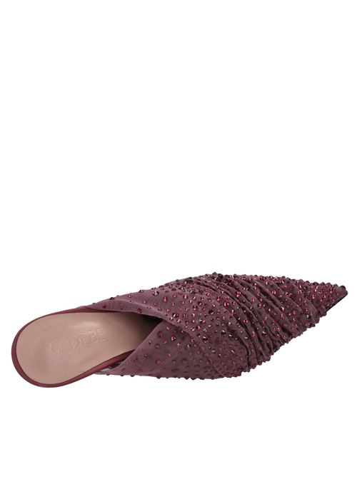  GEDEBE | ISHA 105 TULLE+CRYSTAL+LT BKBURGUNDY-ROSSO